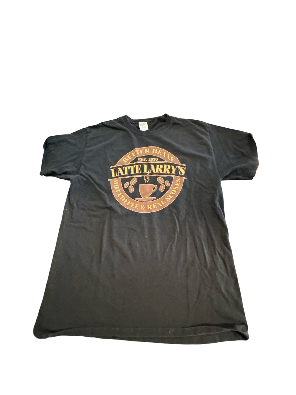 Latte Larry’s "Better Beans" Black Graphic Tee - Curb Your Enthusiasm Large